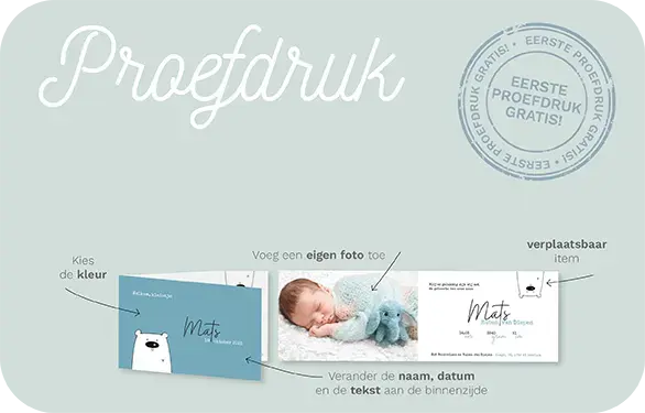 Eerste proefdruk gratis