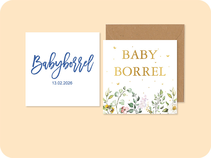 Babyborrelkaartjes