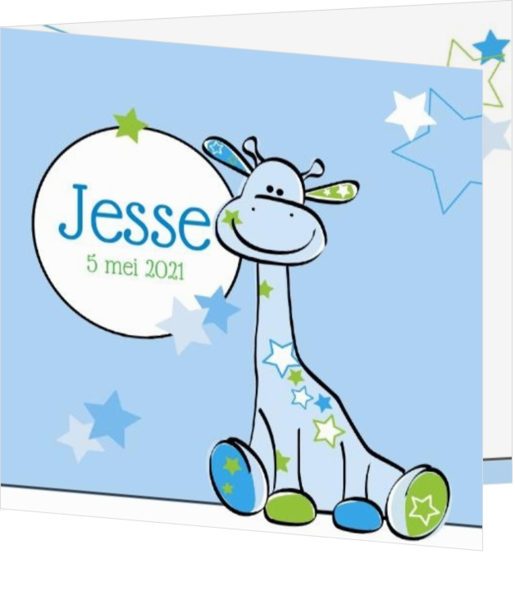Jesse - Bloemen giraffe 