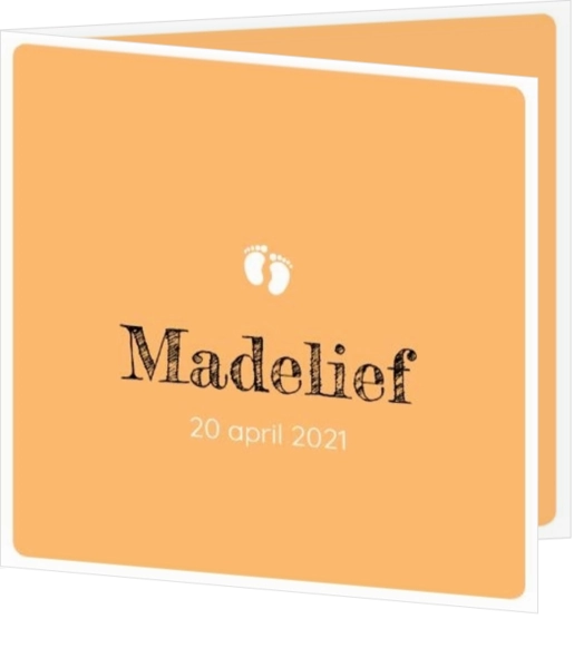 Madelief - Voetjes oranje 