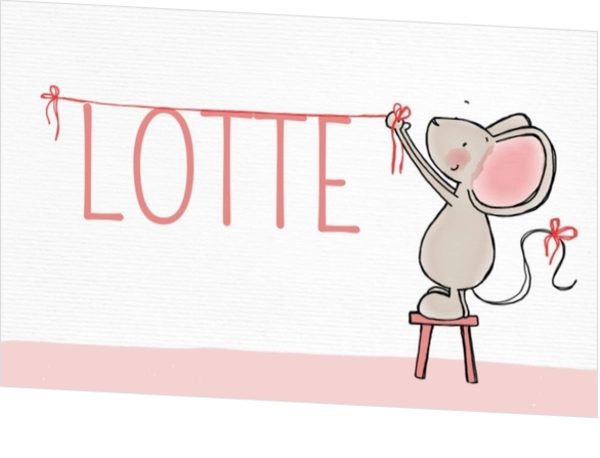 Lotte - Feestelijk muisje 