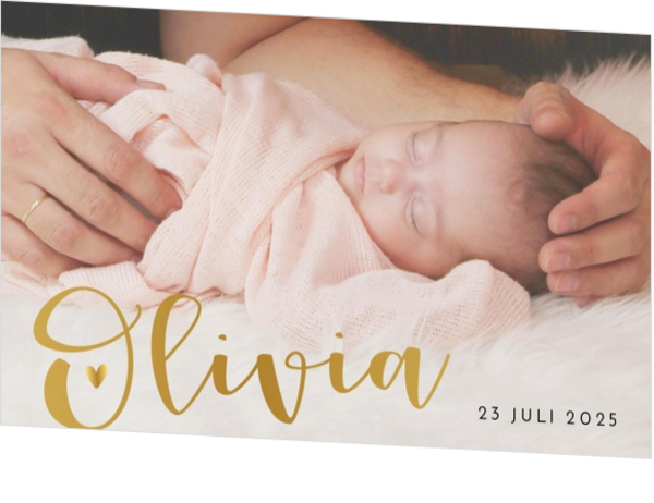 Geboortekaartjes met eigen foto - geboortekaartje 23.023-M