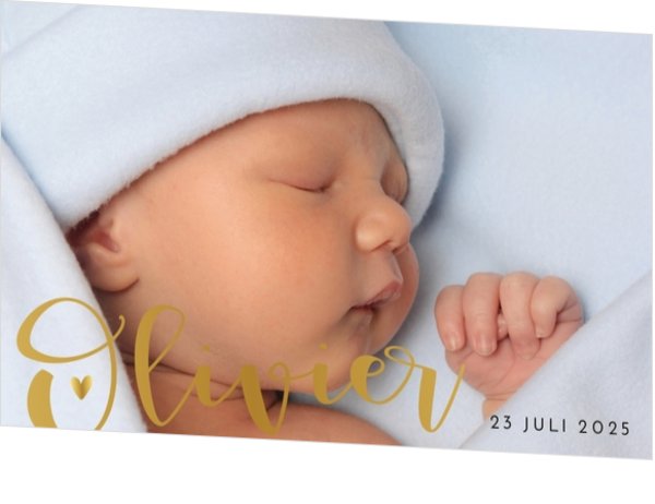 Geboortekaartjes met folie - geboortekaartje 23.023-J