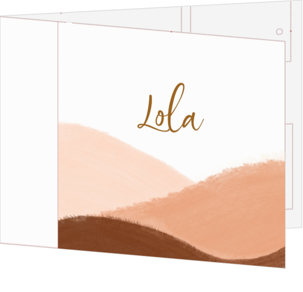 Geboortekaartje Lola labels