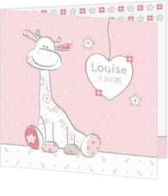 Louise - Lief girafje met bloemetjes