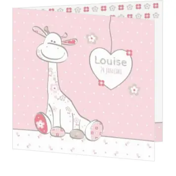 Louise - Lief girafje met bloemetjes