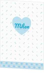 Milan - Blauw hart