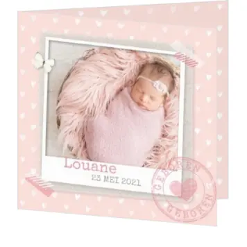 Louane - Polaroid met hartjes patroon