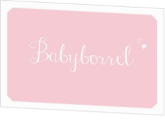 Babyborrel kaartjes & Kraamfeest uitnodigingen - geboortekaartje KB358-M