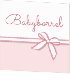 Babyborrel kaartjes & Kraamfeest uitnodigingen - geboortekaartje KB294