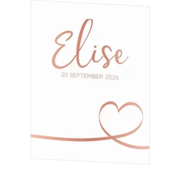 Poster 1 glimmend rose goud