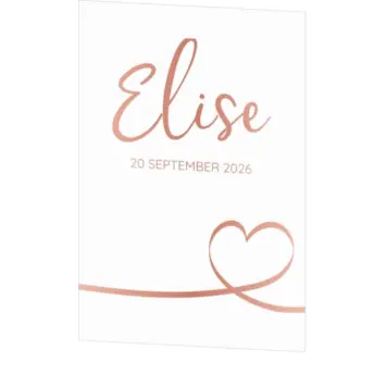 Poster 2 glimmend rose goud