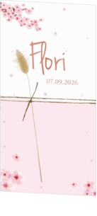 Geboortekaartjes in de kleur Roze - geboortekaartje LC824
