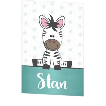Poster 2 lief zebraatje jongen