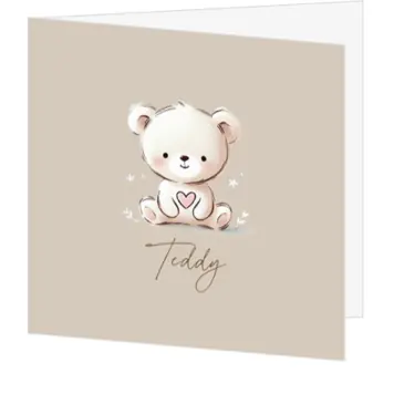 Geboortekaartje Teddy- Beertje