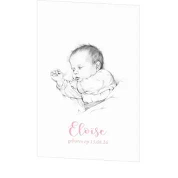 Geboortekaartje Eloïse - Lief kindje