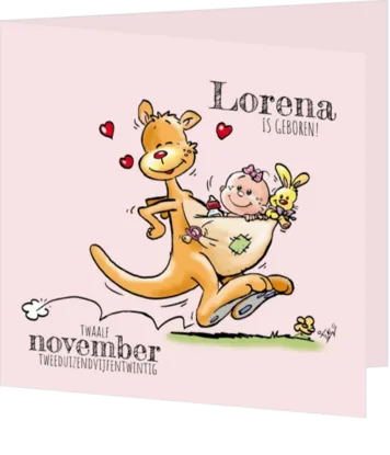 Lorena Janna - Kangoeroe met meisjesbaby