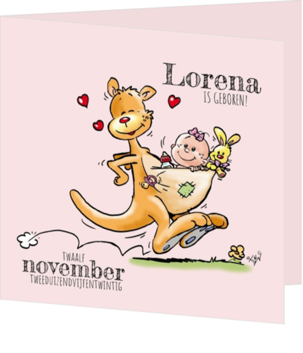 Lorena Janna - Kangoeroe met meisjesbaby