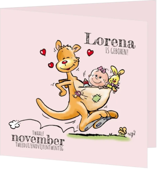 Lorena Janna - Kangoeroe met meisjesbaby