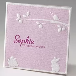 Sophie - Konijntje en egeltje roze