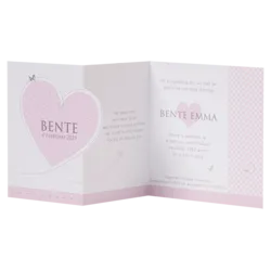 Bente - Roze hartje met stipjes
