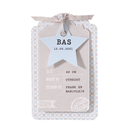 Bas - Cute baby label jongen