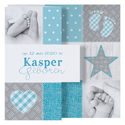 Kasper - Handjes en voetjes blauw