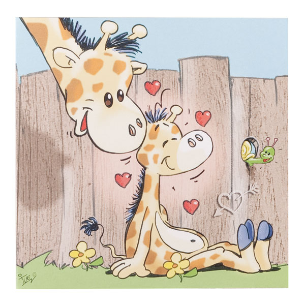 Geboortekaartjes met giraf - geboortekaartje 715053