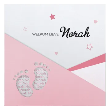 Norah - Hippe voetjes met namen