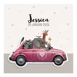 Jessica - Auto vol dierenvriendjes