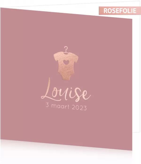 Geboortekaart Louise - Rompertje