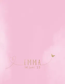 Geboortekaart Emma - Vlindertje