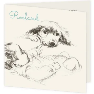 Baby met hond