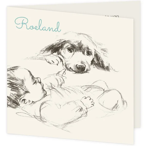 Baby met hond