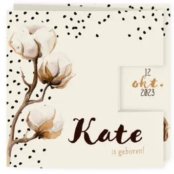 Drieluik Katoenplantjes