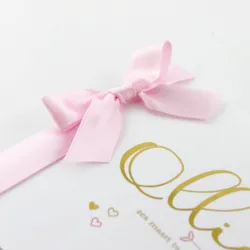 Geboortekaart foliekaart Ollie schattig