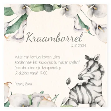 Kraamborrel Zebra Zara