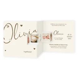 Drieluik met foto's Olivia