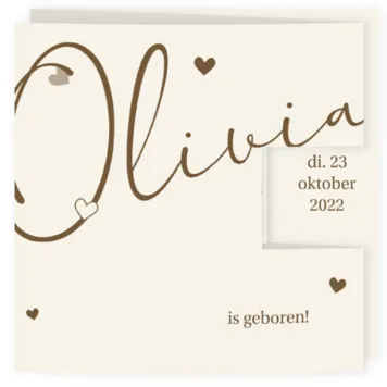 Drieluik met foto's Olivia