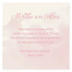 Babyborrel waterverf roze