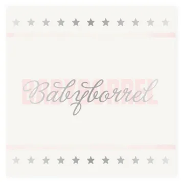 Kraamborrel aquarel roze