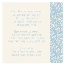 Kraamborrel Vince