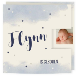 Geboortekaartjes voor een jongen - geboortekaartje LC715-J