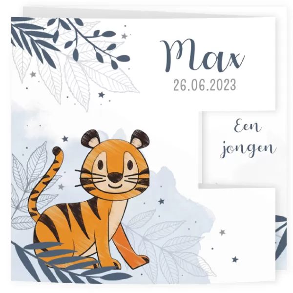 botanisch met een stoere tijger