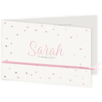 Zilveren hartjes regen - Sarah