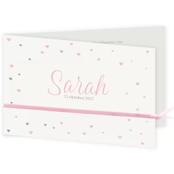 Zilveren hartjes regen - Sarah