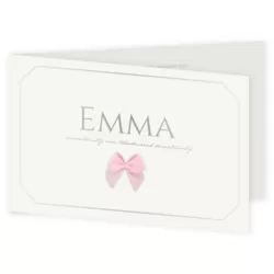Folie - Emma met licht roze strikje