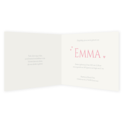 Folie - Emma met licht roze strikje