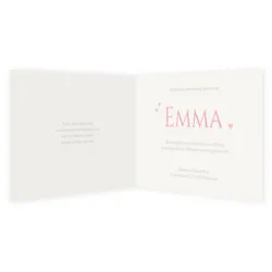 Folie - Emma met licht roze strikje