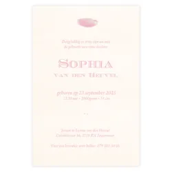 Grote roze strik Sophie